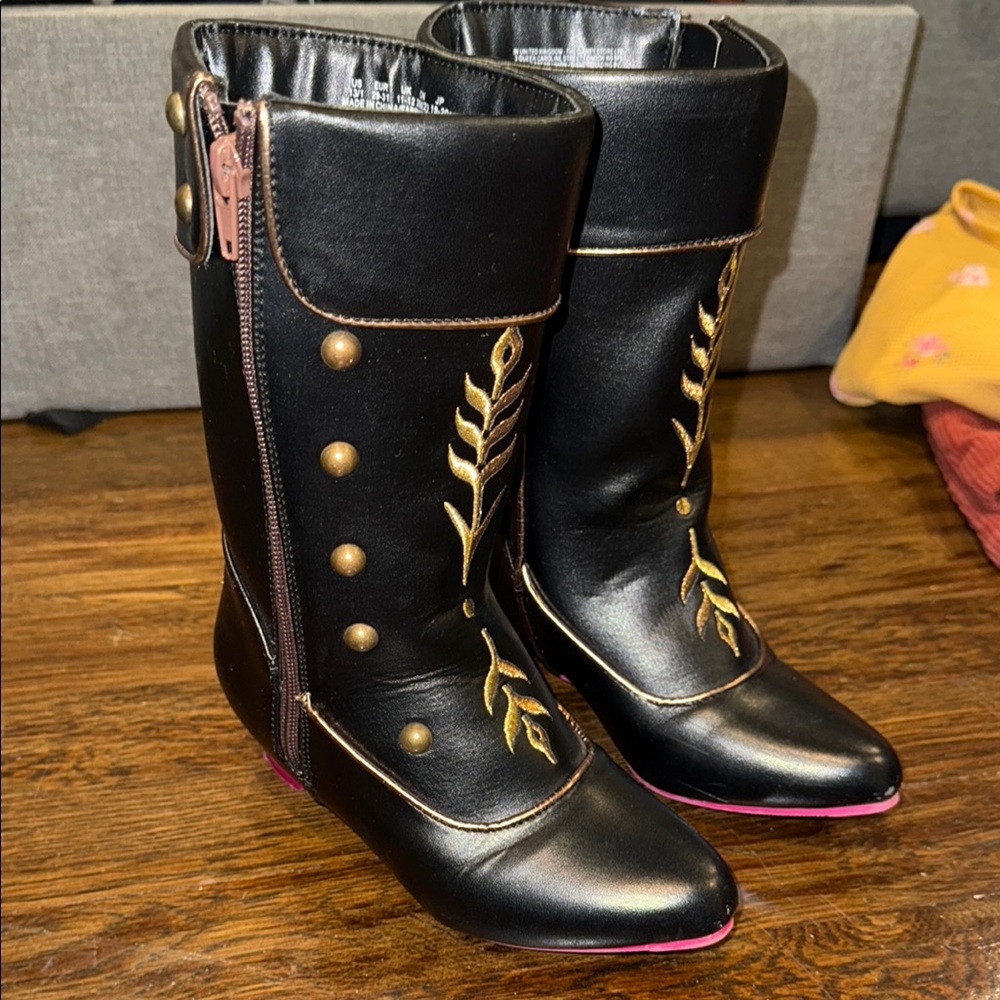 Kids Frozen Ana costume boots